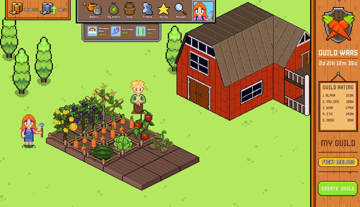 TheFarmerApp's tweet photo. Updated the website https://t.co/TiwXTJ8D8c with The Farmer's interface sneak peak 😜

#NFT #GameFi #TheFarmer #NFTs #PlayToEarn #P2E https://t.co/cwoakUTHR1