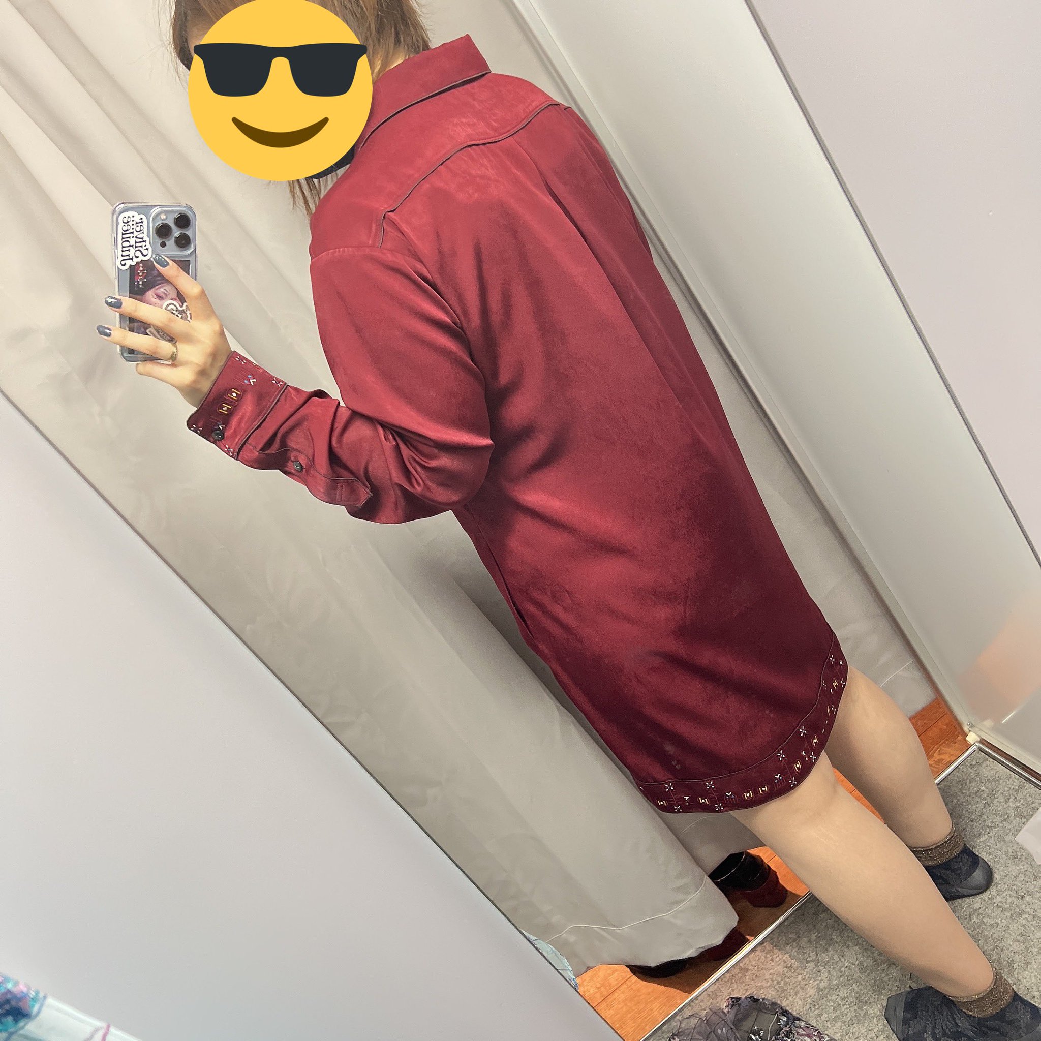 特上美品 hazama 繍美が残した痕跡のロングシャツ - 通販