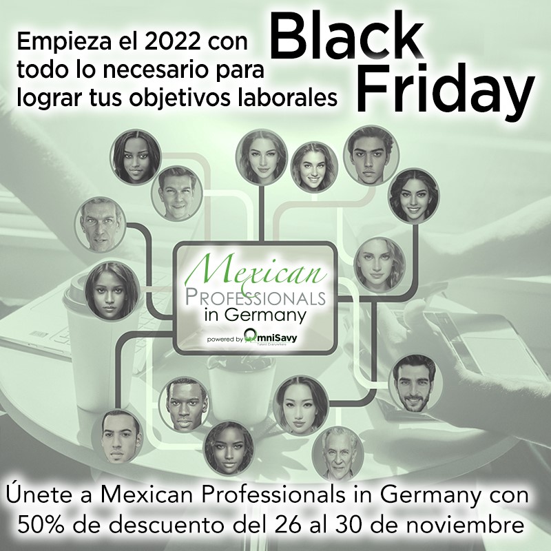 MxProfessionals's tweet photo. 📣¡Último día! Adquiere tu membresía 🔥HOY🔥 con 50% de descuento en https://t.co/f5Pw52p8f1
🇲🇽🇩🇪 Si eres mexicano, estas vinculado con Alemania y quieres conectarte con otros mexicanos en el ámbito profesional y laboral. #blackfriday #mexicanosenalemania #professionalnetworking https://t.co/onjU9dJME7