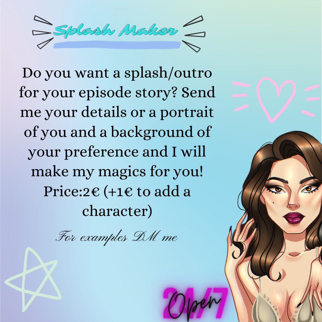 renee_writes13's tweet photo. My Ko-fi commissions menu (Part1)
Now with a discount: https://t.co/kXbyOonV89
@kofi_button #kofichallenge #commissionsopen #writers https://t.co/zTjRi5q13F