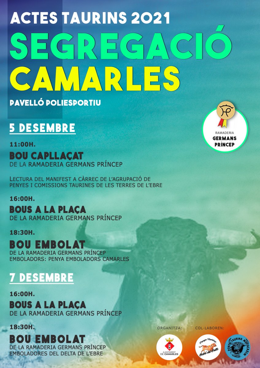 Actes taurins a Camarles!!!
Després de molt de temps tornen els bous als carrers i podrem sentir un altre cop la corda entre les nostres mans...