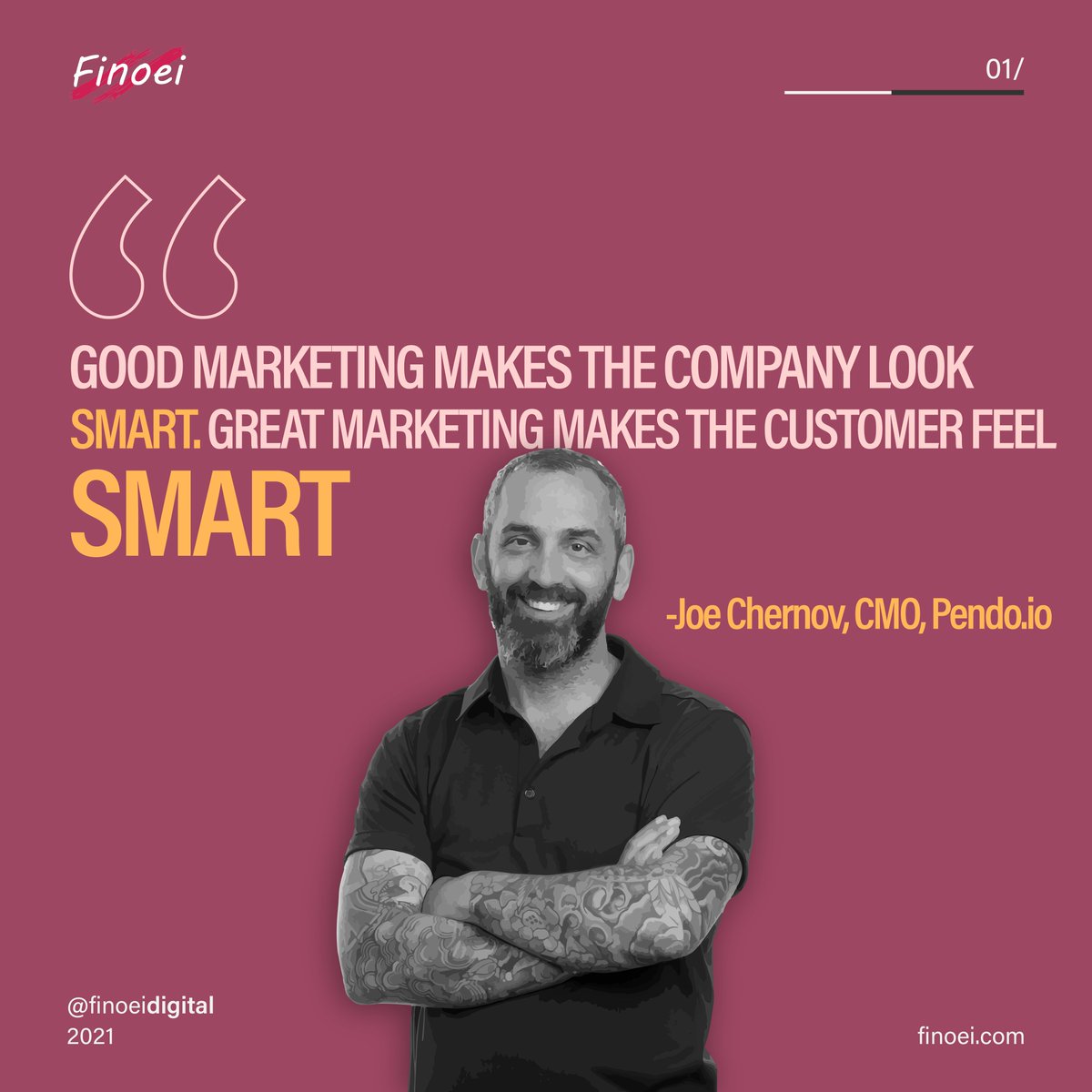 Rightly said💯

Let us know your thoughts about this in the comments!

#marketing #marketingquote  #digitalmarketing #digitalmarketingservice #finoei