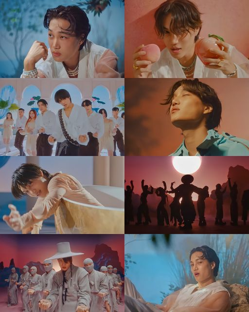 maknaeee_20's tweet photo. KAI "PEACHES" IS NOW OUT!!! — 🍑
thankyou so much for another masterpiece king! ♡ 
STREAM "PEACHES" NOW!!! 🍑https://t.co/Xj12JwBPtz https://t.co/JQ1Bv8WRtg