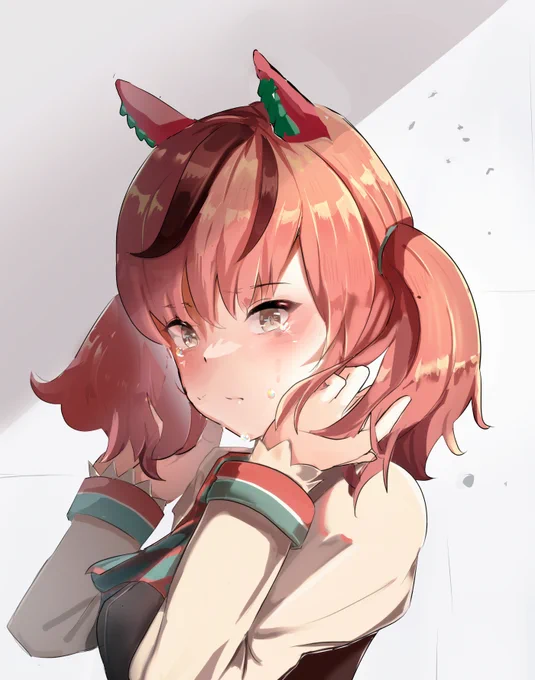 #ウマ娘
ナイスネイチャ

鮮烈に圧倒的に駆け抜けたウマ娘に目を奪われていた

自分のパートナーが傍に帰ってきたのに気づかないほどに

「トレーナーさん…?わたしのことちゃんと見ててくれた?」

再掲 
