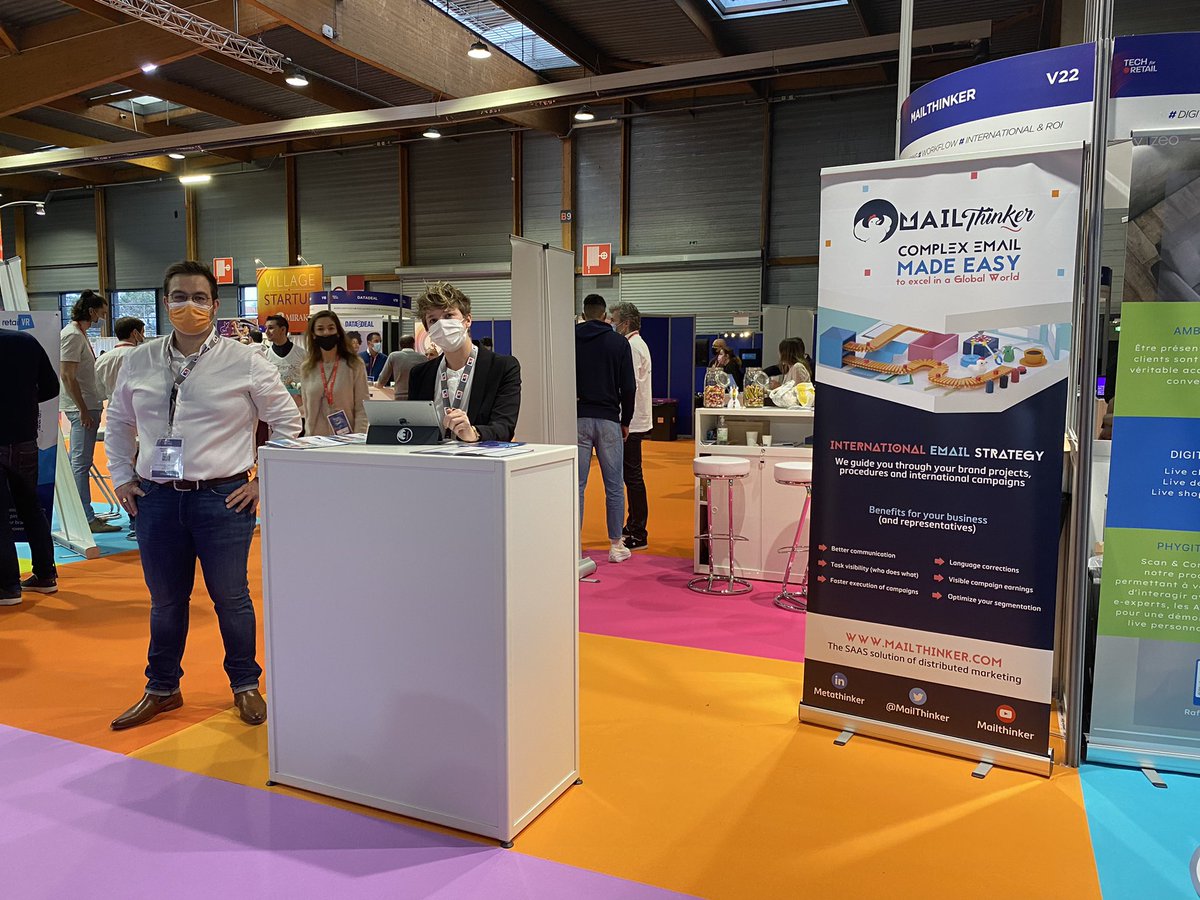 Nous sommes au salon <a href="/TechforRetail/">Tech for Retail</a> ! 

📍 #Paris Event Center (La Villette)
 ⭐  #VillageStartup Stand N° : V22 MetaThinker - Mailthinker
 
Retrouvez-nous aujourd’hui et demain! 😉

#innovation #tech #villagestartup #TechForRetail #SalonTFR #SalonParis