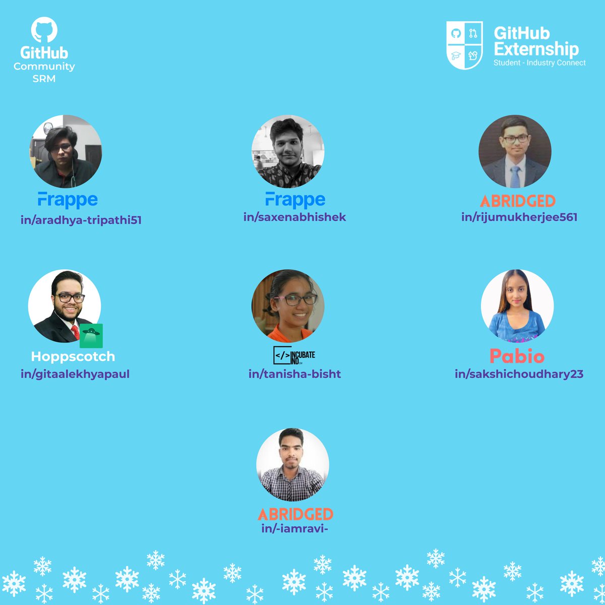 GithubSrm's tweet photo. "Ready for the GitHub Externships Winter Cohort? Get in touch with the previous externs from SRMIST to get all your doubts cleared!"
#opensource #oss #freesoftware #git #github #githubcampuspartner #githubsrm #githubcommunitysrm #oppurtunities #srmist #externships https://t.co/o6t76CaXkq