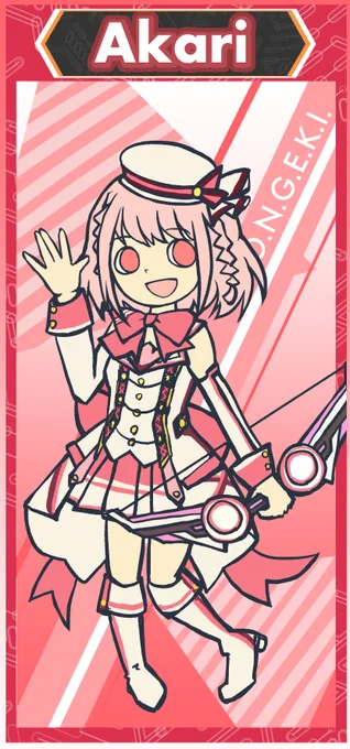 ポップン風の星咲あかりさんできた
持ち歌は…viyella's tears!!

#ongeki_art #星咲あかり 