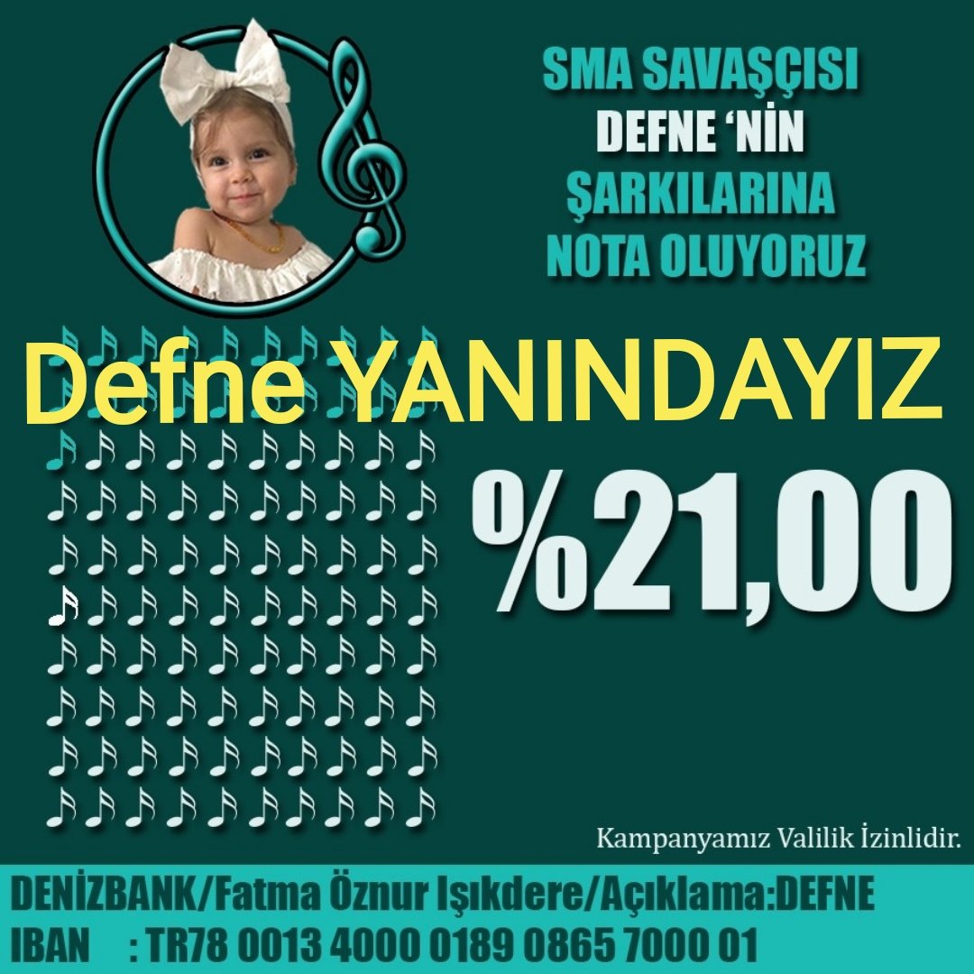 SMA tedavisi gören Defne bebeğin sesi olalım ki SMA değil Defne kazansın!

Defne YANINDAYIZ