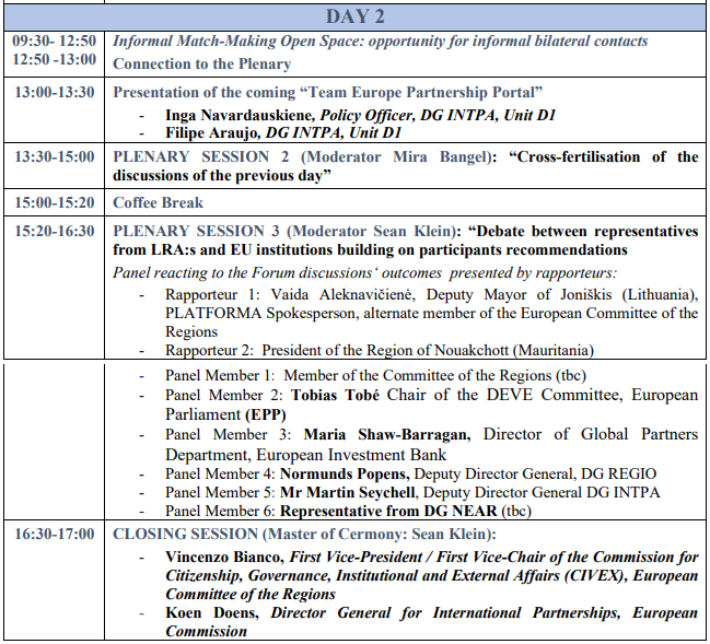 Platforma4Dev's tweet photo. Later this afternoon, at @EU_CoR - @EU_Partnerships Cities & Regions Forum for International Partnerships, @doctorante will report on our yesterday session
Our spokesperson Vaida Aleknavičienė 🇱🇹 will also in take part to the high level panel
#RecoveryStartsLocal #LocalGov https://t.co/aldjzt5j4j