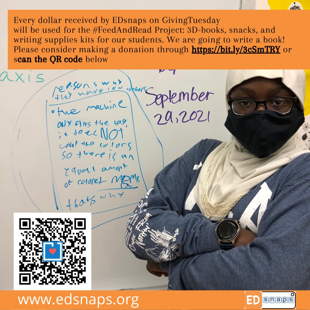 EDsnaps's tweet photo. Support our STEAM-literacy program.
Please consider a donation today.
We are going to eat, read, discuss, work in teams to write chapters for our  book: If you give an EDsnapian a book.
Donors will be thanked in the back of the book.
#FeedAndRead https://t.co/umR8ke5Qd7