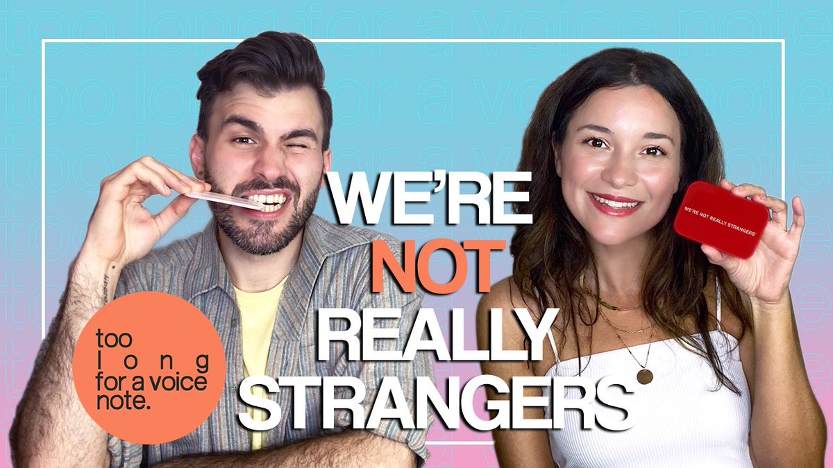 toolongpodcast's tweet photo. This #cardgame will help you to discover yourself and others 👀😲 It's really incredible and fun! Discover #WeAreNotReallyStrangers ➡ https://t.co/Gkz1GxNJx8
#games #selflove #selfdiscovery #findyourself #mindfulness #podcasts #youtuber #youtubepodcast https://t.co/8ASTV2RjFG
