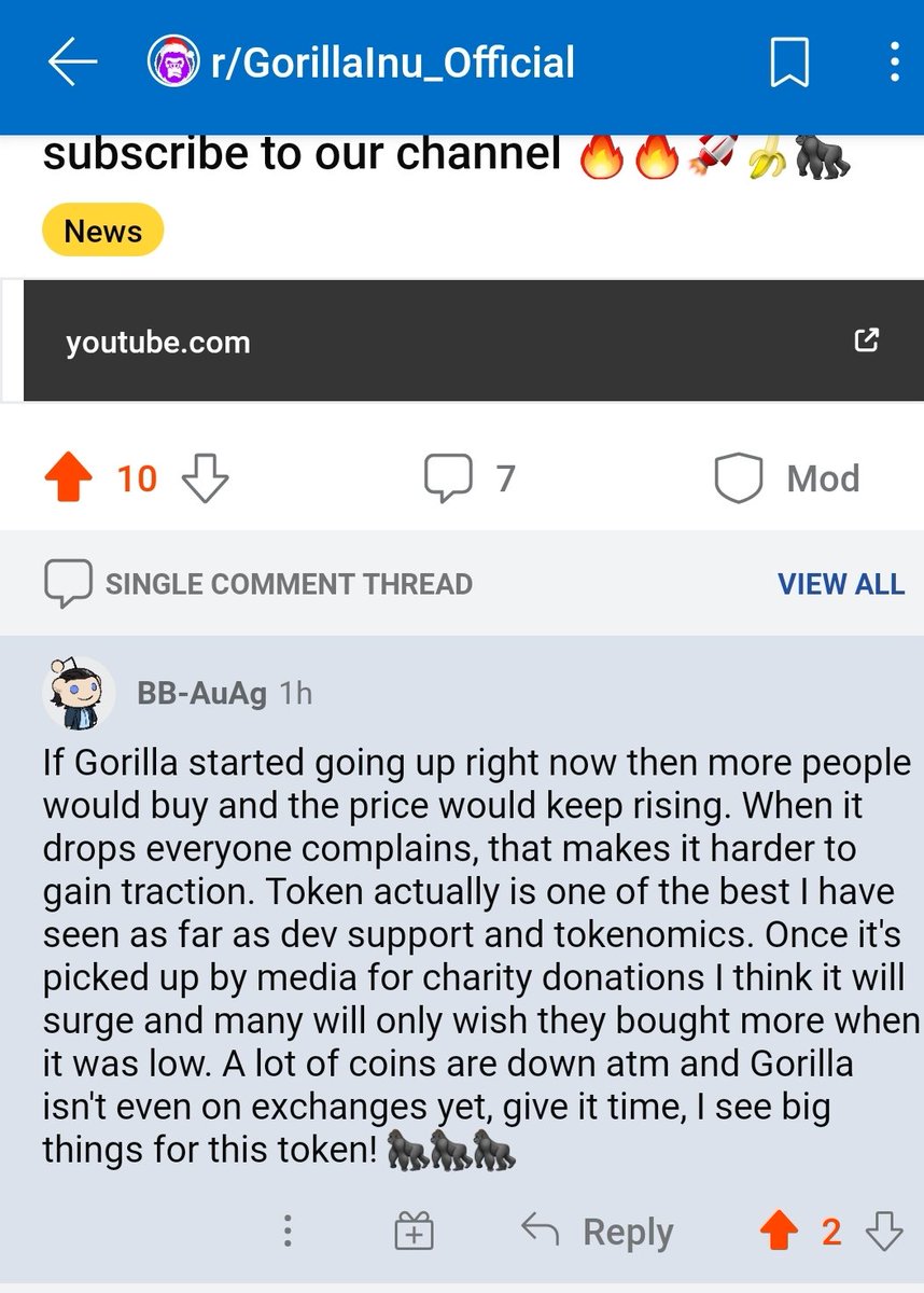 gorilla_inu's tweet photo. 🦍🦍 Gorilla Gang on reddit 🔥🦍🦍 join 🔥❤ #gorilla_inu #ApesTogetherStrong https://t.co/QaXNEPQmB9