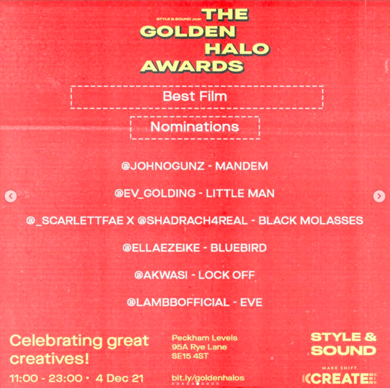 Lambbofficial's tweet photo. Excited to share that my short film EVE has been nominated for 'Best Film' and 'Best Story' at The Golden Halo Awards. Very grateful to the amazing team that helped me bring the project to life. Support by voting here: https://t.co/HOcZYUNXlg x https://t.co/ivD3LBexbO