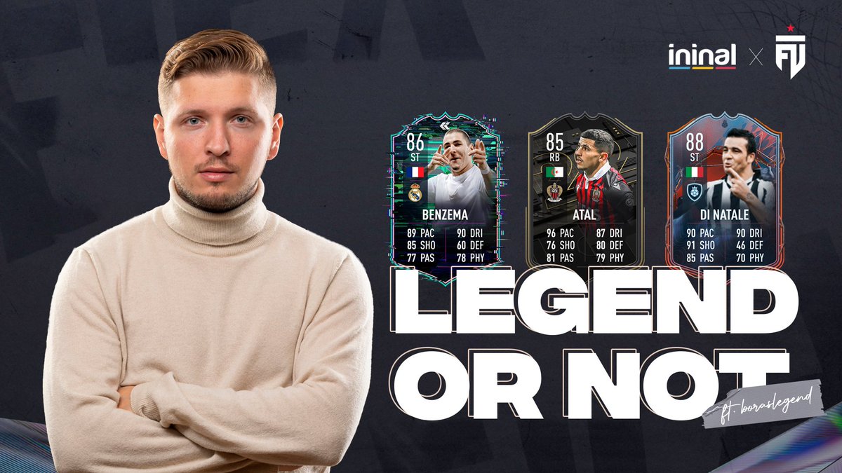FUTesportsgg's tweet photo. Which one would you choose for your team? 🧐
This week on #LegendorNot with @ininal, we've got 3 cards for your ultimate team! ⚽️
The winner will get evaluated by @ivanlapanje, and you'll know whether or not it's worth the money! 👇 🥳 https://t.co/C3jNhEaOGw