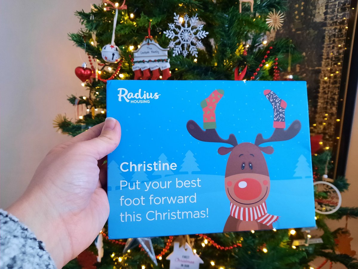 Thanks <a href="/RadiusHousing/">Radius Housing</a> for this lovely Christmas suprise in the post today. Now to hide the goodies from the kiddies. #christmasiscoming