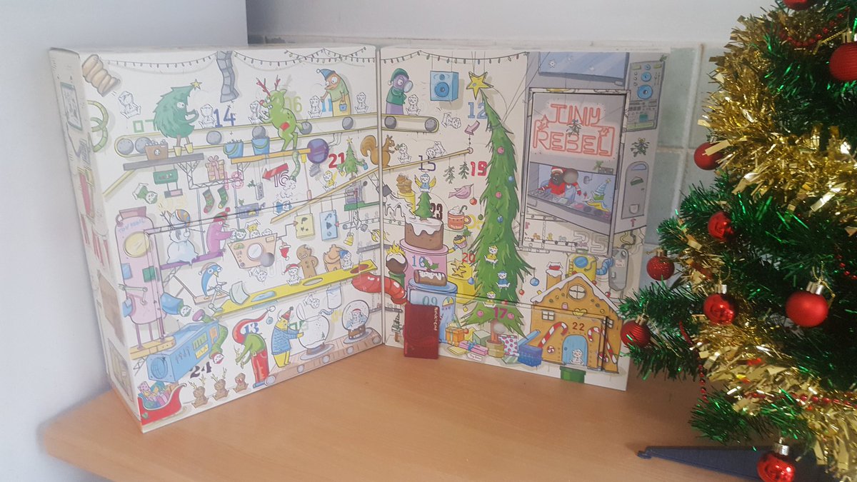 My Advent Calendar is huge (Nandos Card for Scale) Love @tinyrebelbrewco and I am far too excited for 1st December #tinyrebel