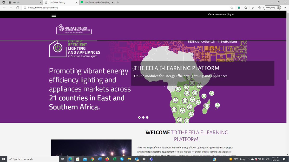 SACREEE_SADC's tweet photo. Enroll for free on the #EELA E-Learning Platform: https://t.co/UN4Gi7LVEq and get free certification at the end of the course.
#training #EfficiencySwitch #InstitutionalCapacityBuilding @EACREEE4EA @UNIDO https://t.co/OASkSR7Phc