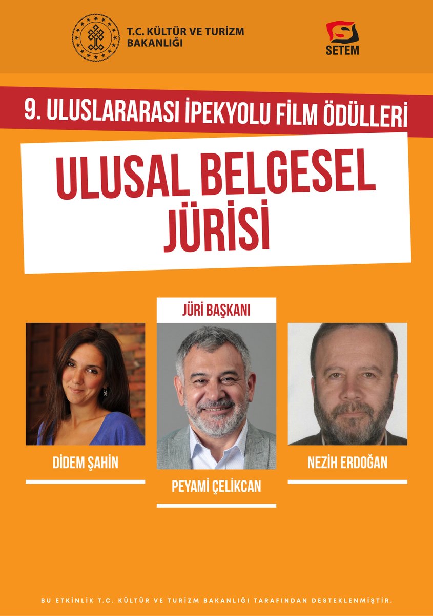 9.Uluslararası İpekyolu Film Festivali Ulusal Belgesel Jüriliğini sevgili <a href="/peyamicelikcan/">peyamicelikcan</a> başkanlığında <a href="/neziherdogan/">Nezih Erdoğan</a> la birlikte yürüteceğiz. Çok güzel geçsin festival, harika filmler var gidiniz, izleyiniz.