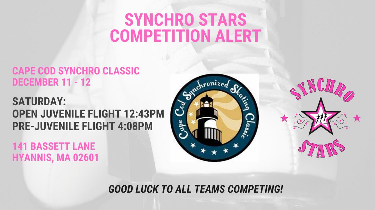 Come cheer on Synchro Stars at the Cape Cod Classic!  #gosynchrostars #capecodsynchroclassic