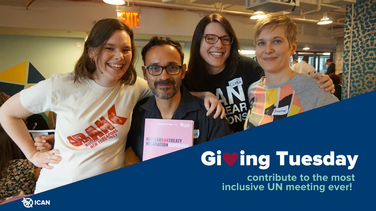 nuclearban's tweet photo. 📢Help us organize the most inclusive UN 🇺🇳meeting ever!💪We want to make sure the opportunities to participate in the #TPNW1MSP go way beyond the usual Zoom call or live stream.

♥️So this #GivingTuesday will you pitch in to help us? https://t.co/xsaGBbxt6b

#nuclearban #Vienna https://t.co/fal5BAHdYv