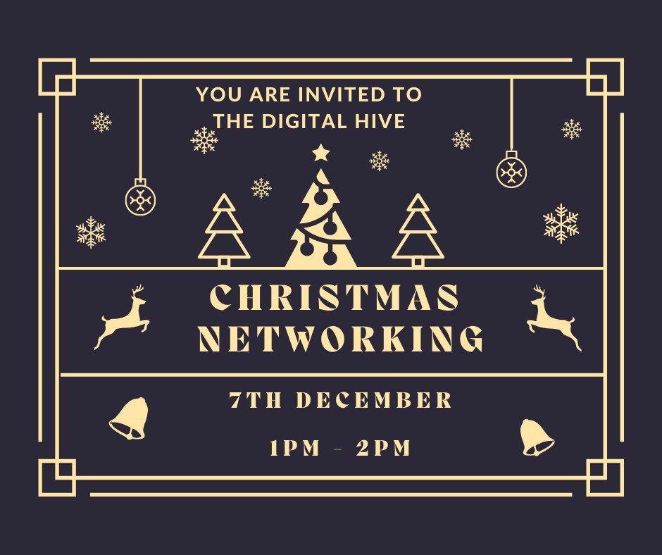 This time next week - you could be meeting like minded professionals in Macclesfield at The Digital Hive 🥂. All are welcome. Book your free place now: hivexmas.eventbrite.co.uk #macclesfield #macchour <a href="/bni_silk/">BNI Silk Macclesfield</a> <a href="/maccmb/">Macc Means Business</a> <a href="/NChesChamber/">North Cheshire Chamber of Commerce & Enterprise</a> <a href="/MktgWAM/">Marketing WAM</a> <a href="/NetworkingMacc/">Networking Macc</a> <a href="/TownNetworking/">Macclesfield Town Business Networking</a>