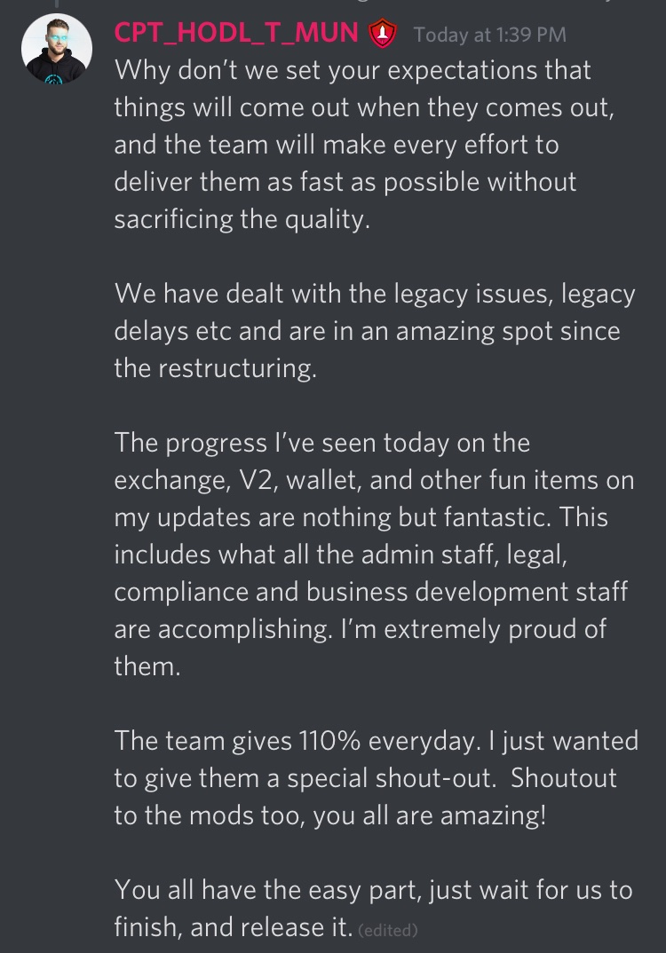SafemoonWarrior's tweet photo. John Karony about Exchange, V2, Wallet and other items progress.
#SAFEMOON https://t.co/dHBG3jsVf5