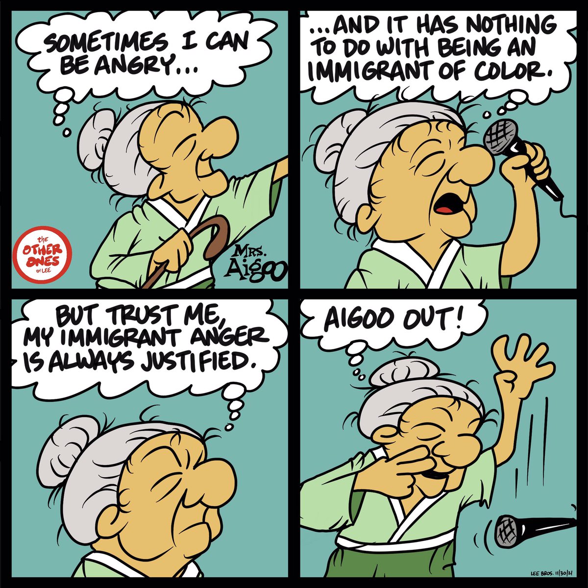 OtherOnesbyLee's tweet photo. Don’t question Halmoni. 😊❤️ #notother #TOOBL #webcomic #halmoni #mrsaigoo https://t.co/TSCXay7DJr