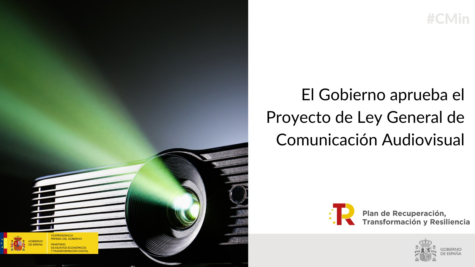 La Moncloa on Twitter: &quot;🎬El #CMin aprueba el Proyecto de Ley General de Comunicación Audiovisual. Se transpone la Directiva audiovisual europea al ordenamiento español y se adapta el marco normativo a la