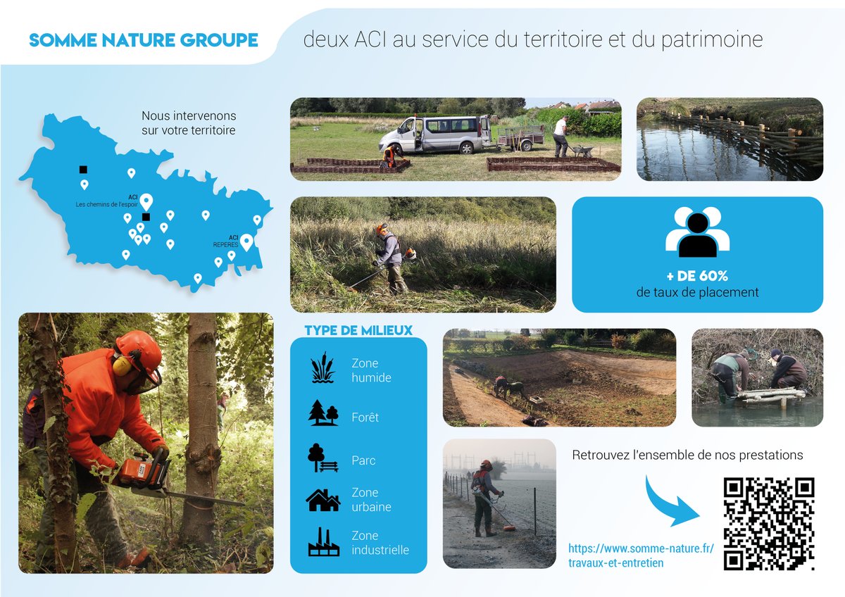 Nos deux Ateliers Chantiers d'Insertion sont au service du territoire et du patrimoine de la Somme !