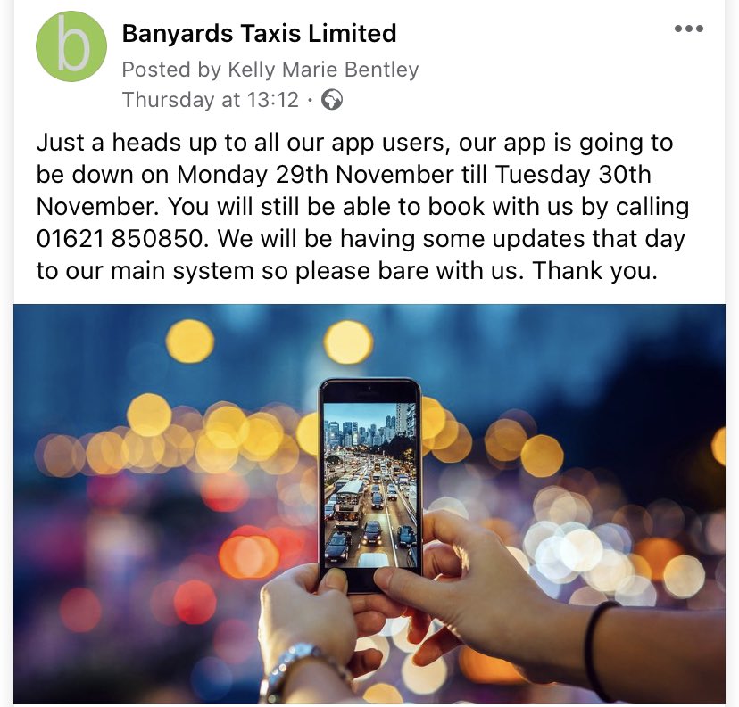 BanyardsTaxis's tweet photo. https://t.co/YG8vMcmY1F