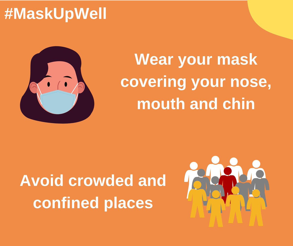 aaibhuairport's tweet photo. Are you wearing your #mask well and avoiding crowded places?
Remember, IT’S ON US to stay safe from #COVID19.
#MaskUpWeek #MaskUpWell 

@AAI_Official @aairedwr https://t.co/lZEh6UdbxF