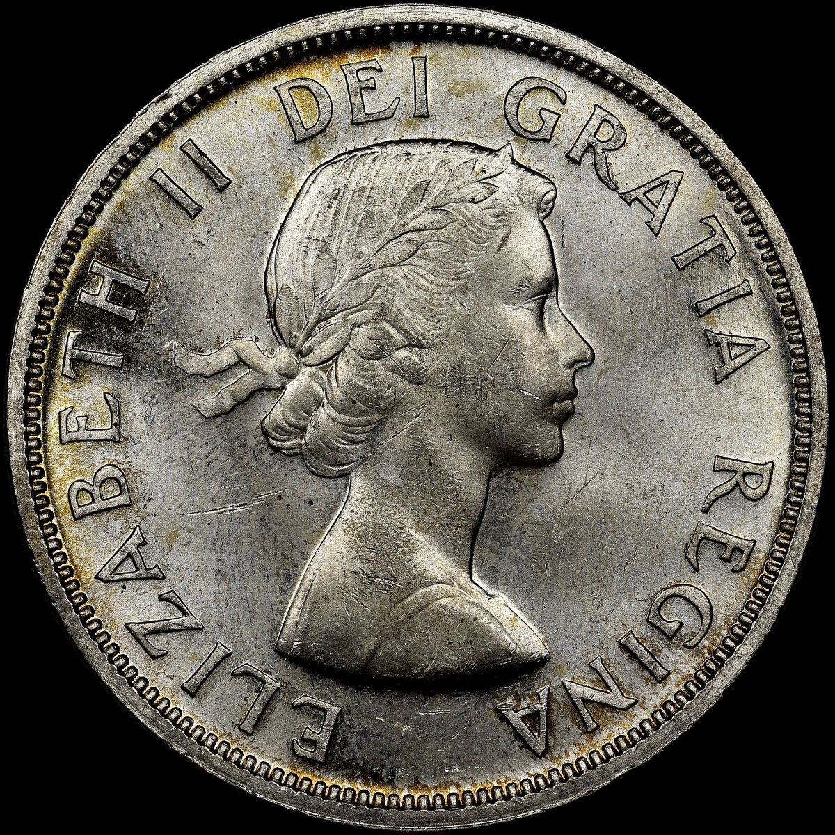 NGCcoin's tweet photo. Happy #TonerTuesday! Here’s a pleasant Canada 1960 Silver Dollar that graded NGC MS 64. Explore Canadian coins in the NGC Census: https://t.co/p3vfs3Ycst.
#numismatics #coin #coincollecting #coincollector #coincollection #canada #silverdollar #tonedcoin #canadiancoin #toning https://t.co/d5EjZdY644