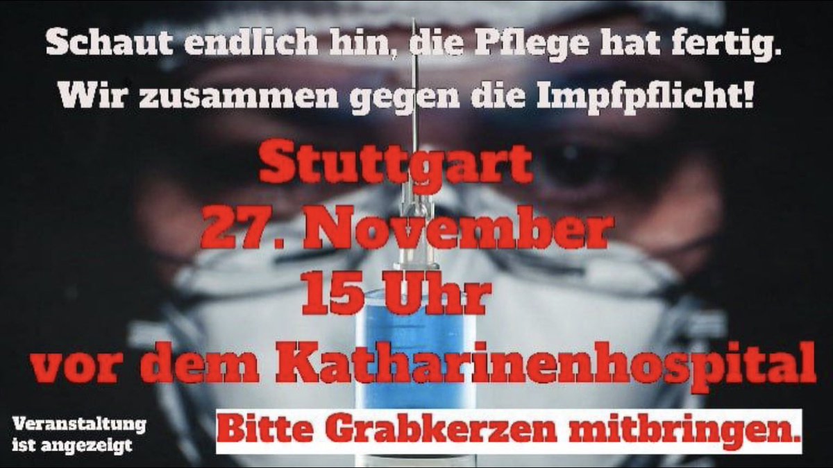 QReXRecherche's tweet photo. Exkurs I #PseudoMedizin
Am 27.11.21 fand in der Nähe des Katharinenhospitals #Stuttgart eine verschwörungsideologische Demo von radikalen Pandemieleugnern &amp; Impfverweigerern statt, die von Szene-bekannten #Querdenker|n aus der Pflegebranche &amp; Region organisiert wurde. #S2711. https://t.co/GJ0639PCSC