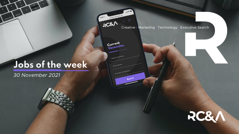 RCALondon's tweet photo. Check out RC&A's Jobs of the week
👉 https://t.co/B3Ut7A6LsJ
#RCA #JobsOfTheWeek #AccountManagement #StrategyLead #Producer #ContentStrategy #ProjectManagement #Agile #MediaStrategy #PerformanceMarketing #Copywriter #Copywriting #Strategy #LondonJobs #Recruitment #Hiring https://t.co/GuZS8AuiWc