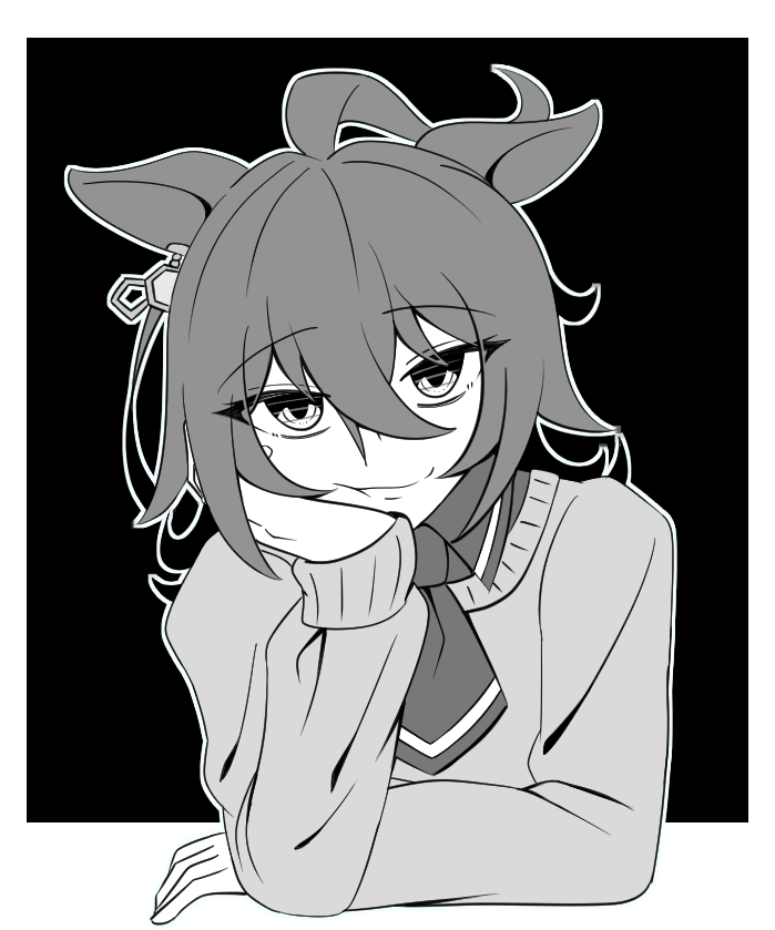 モノクロが楽しい季節

#アグネスタキオン
#今月描いた絵を晒そう 