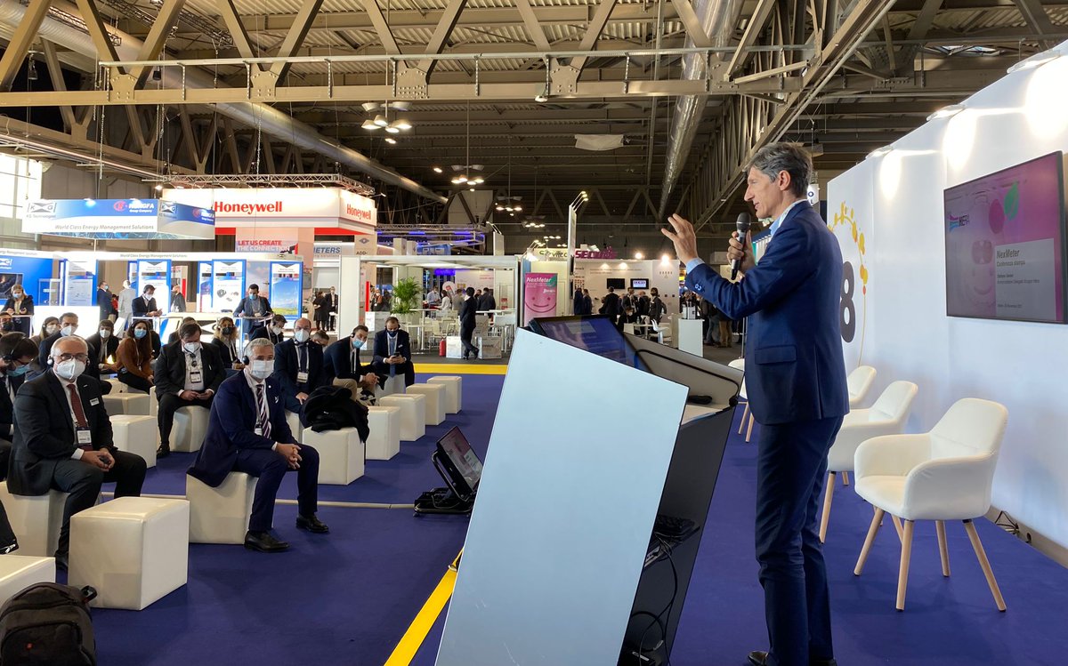 GruppoHera's tweet photo. L'AD #GruppoHera @venierstefano a #EnlitEurope: "#NexMeter è un esempio tangibile della nostra missione: crescere accompagnando lo sviluppo #sostenibile delle comunità in cui operiamo, con soluzioni di qualità che rispondono ai bisogni di sicurezza dei cittadini"
@Enlit_Europe https://t.co/W6BigPRJoe