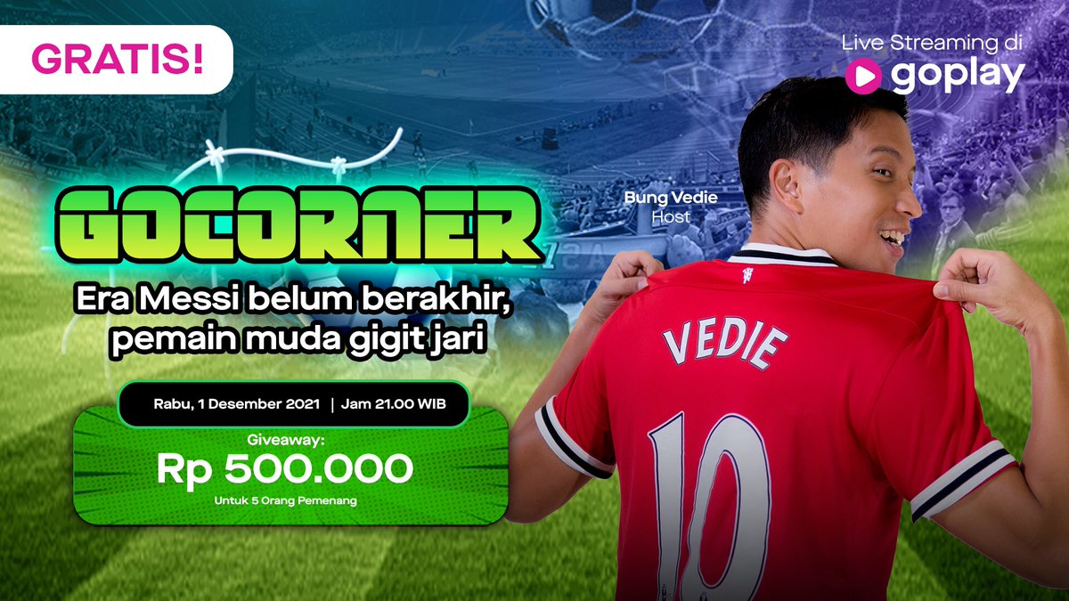 EverywhereID's tweet photo. Ada update terbaru apa ya di dunia persepakbolaan? Yuk, cari tau bareng Bung Vedie di GoCorner!โฝ https://t.co/hCsvqspaOT
#GoCorner #SepakBola https://t.co/149Wsz6poB