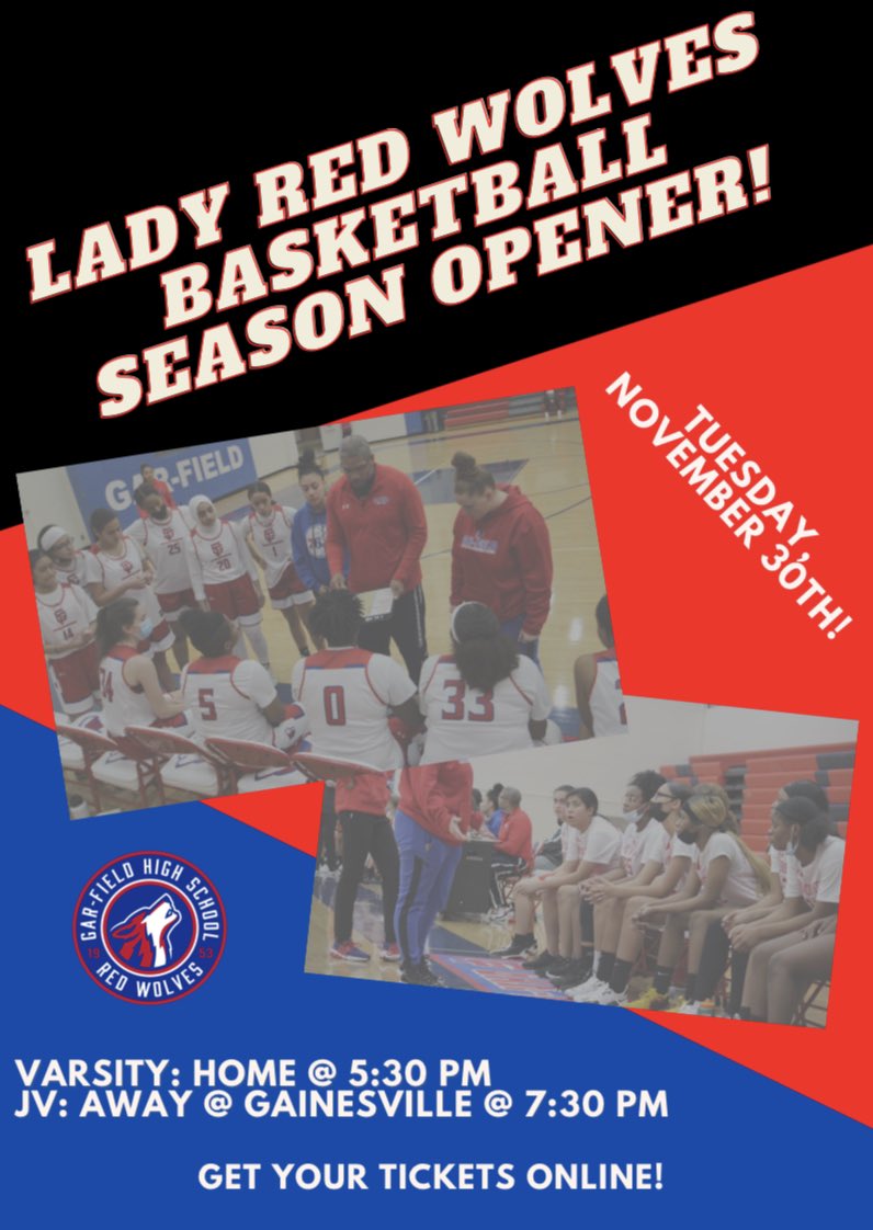 GFHSGiRLSBBALL's tweet photo. The day is here for the lady Red wolves! Season opener tonight! ππΊ VARSITY: Home @ 5:30 JV: Away @GHS_GBB @ 7:30 β€οΈβπ₯ Letβs get this season started!!! #9clap #LeadEmUp #WomenOfWill #RideForTheBrand @G_FHSAthletics https://t.co/Y3UDr1XZ4I