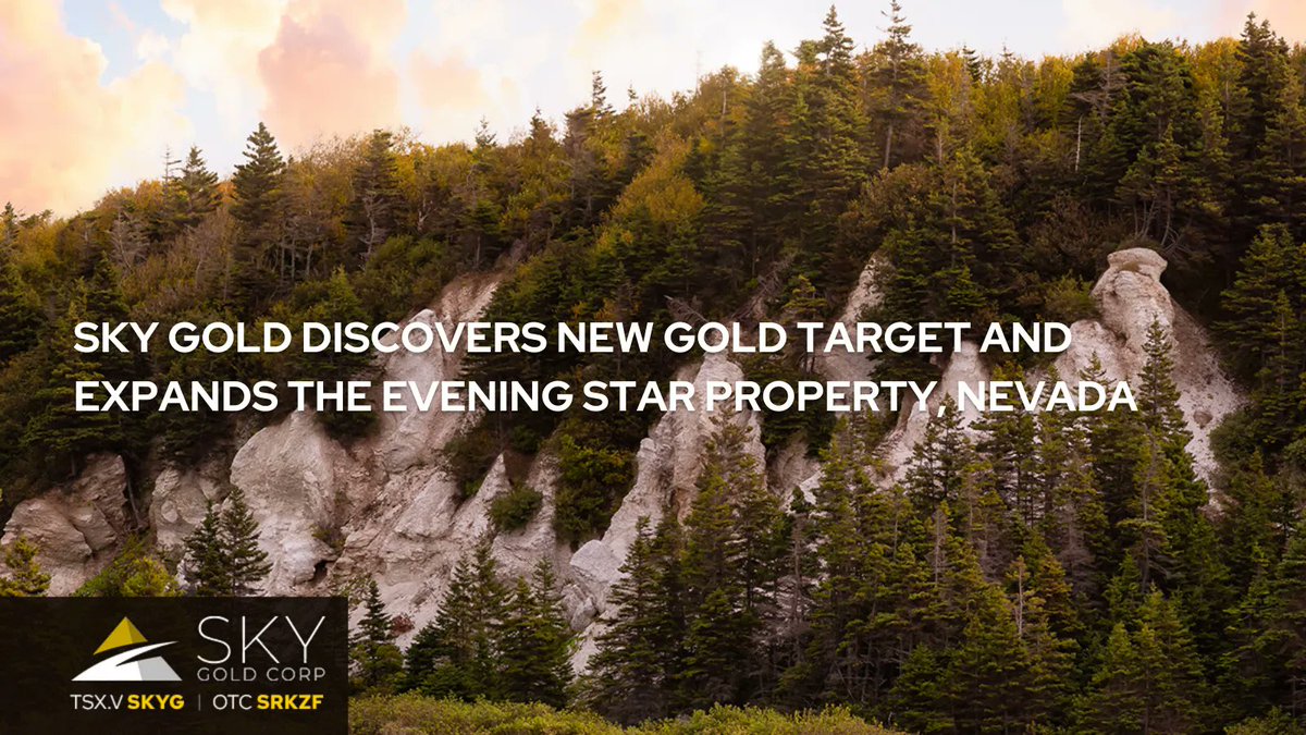 #PressRelease
SKY GOLD DISCOVERS NEW GOLD TARGET AND EXPANDS THE EVENING STAR PROPERTY, NEVADA
Read Release: buff.ly/3d2RHPT
$SKYG.v