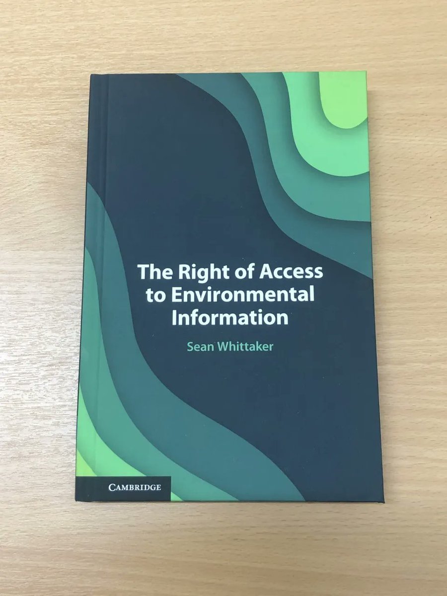 LawDundee's tweet photo. Big congratulations to Dr. Sean Whittaker @seanswhittaker @dundeeuni on the publication of his book with Cambridge University Press ππ₯
Available through: https://t.co/4BPmdZJiLK
@dundeeuni #RightofAccess #EnvironmentalInformation #Law
@CUP_Law https://t.co/cZNBAsbN6Z
