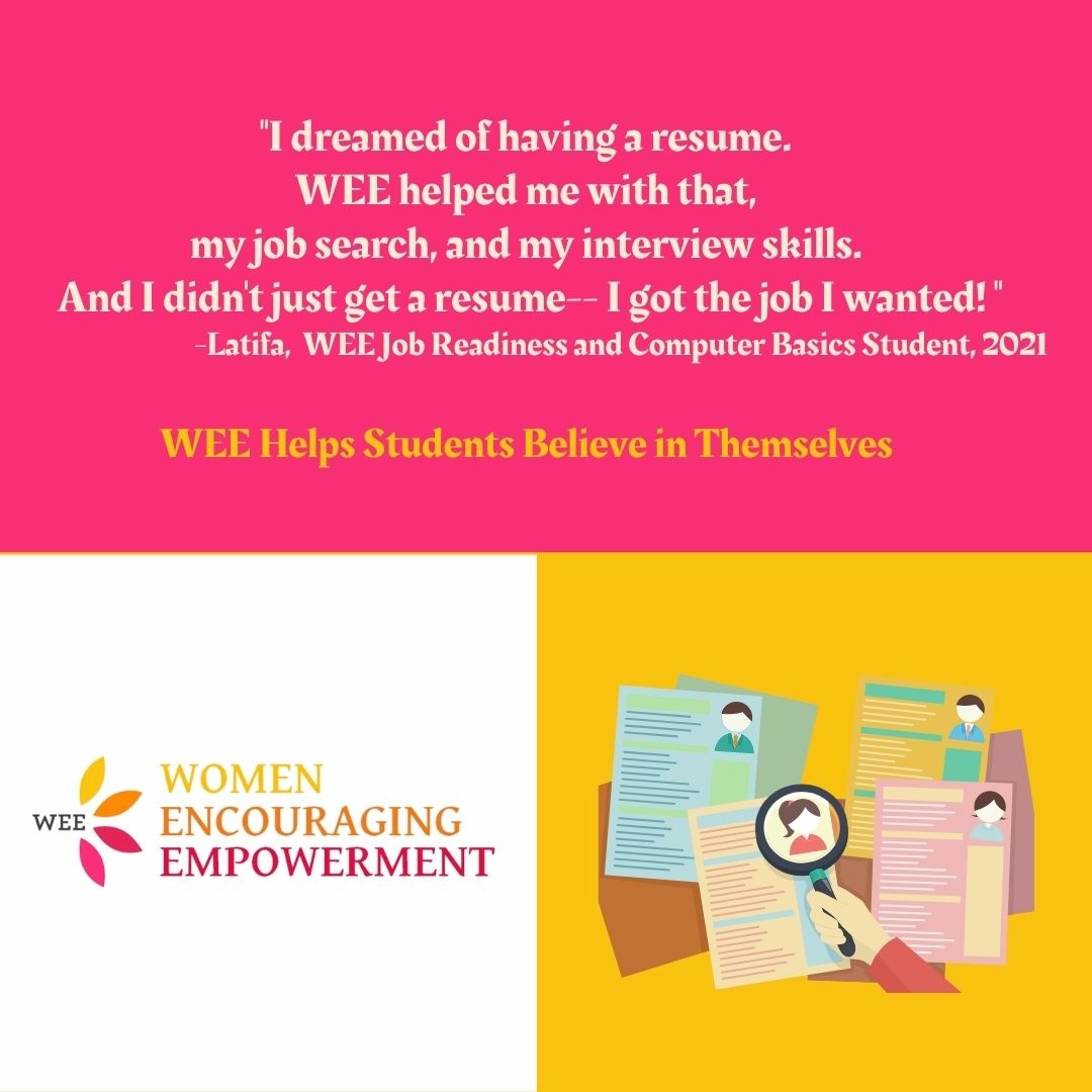 At Women Encouraging Empowerment, we help immigrant women reach their potential through classes in ESOL, computer basics, and job readiness. Donate today to keep our programs free! lght.ly/9i99bnj
#empoweringwomen #givingtuesday2021 #immigrants are essential