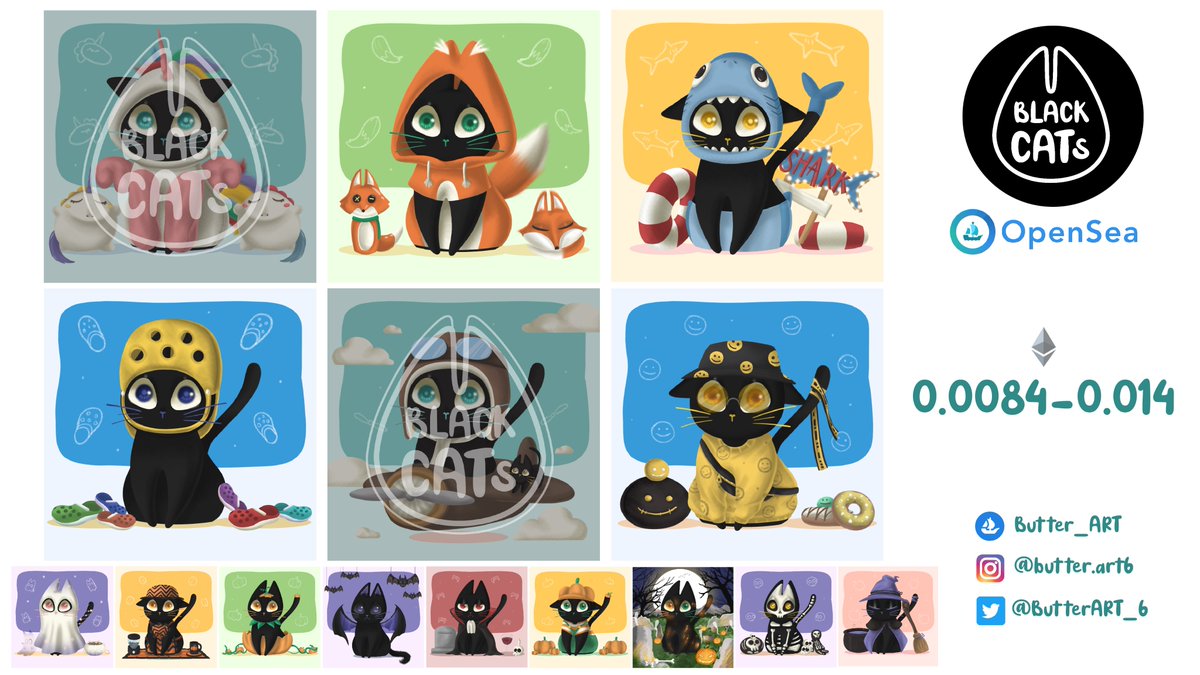 🔥NEW UPDATE🔥Black-CATs! collection🐈‍⬛
✨Available now!: opensea.io/collection/bla…
📌Discord: discord.gg/KKVRgcnzpU
💷Polygon: opensea.io/collection/bla…

Can support by RT!
#NFTartists #openseanfts #NFTCommunity #nftcollector #NFTdrops #NFTcollections #NFTTHAILAND #NftCat #nftcats