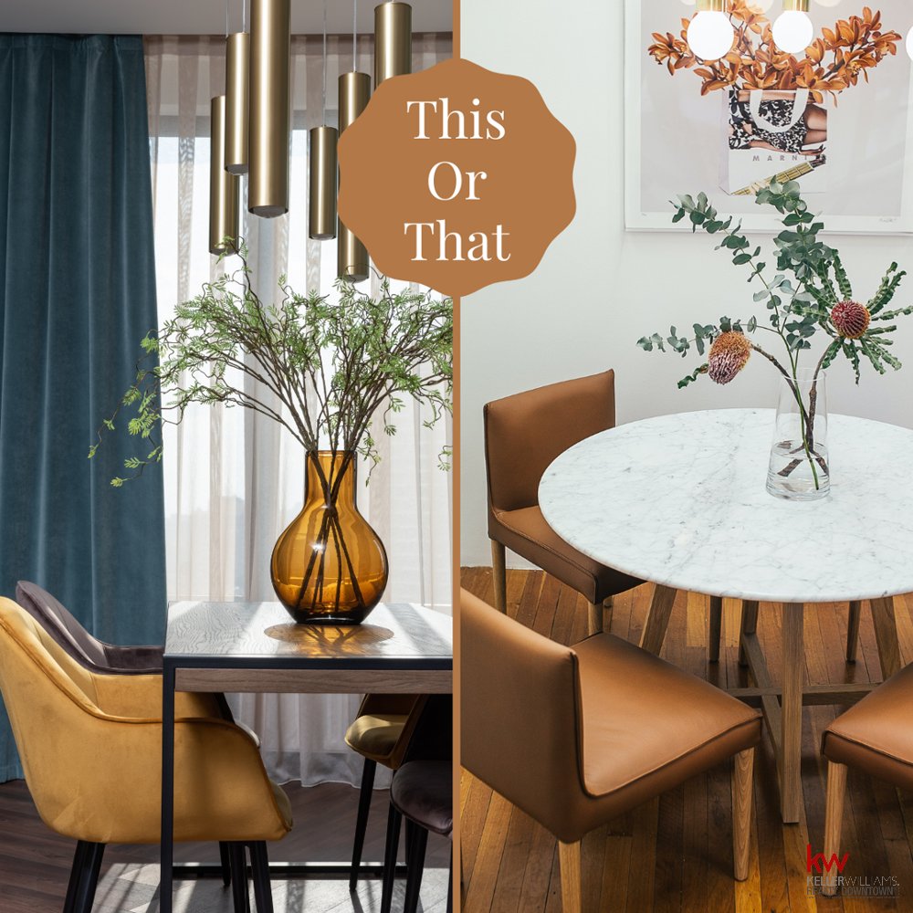 BoxDigs's tweet photo. Rectangular or round, which is your preferred dining table style? I think both are beautiful!

#DiningRoom #DiningRoomTable #KitchenTable #InteriorDesign #HomeDecor #HomeStyle #classy #realestate https://t.co/FXulmKuENM