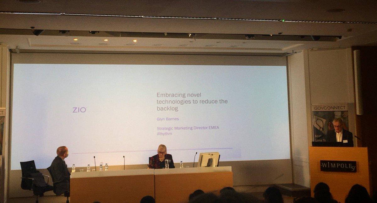 HTA_Tweets's tweet photo. We now hear from our member @iRhythm_UK, on how wearable technology such as their @ZioUKiRhythm patch can help target the growing Covid backlog of cardiovascular care. #ltp2021 #govconnect https://t.co/b2Evkmrmow