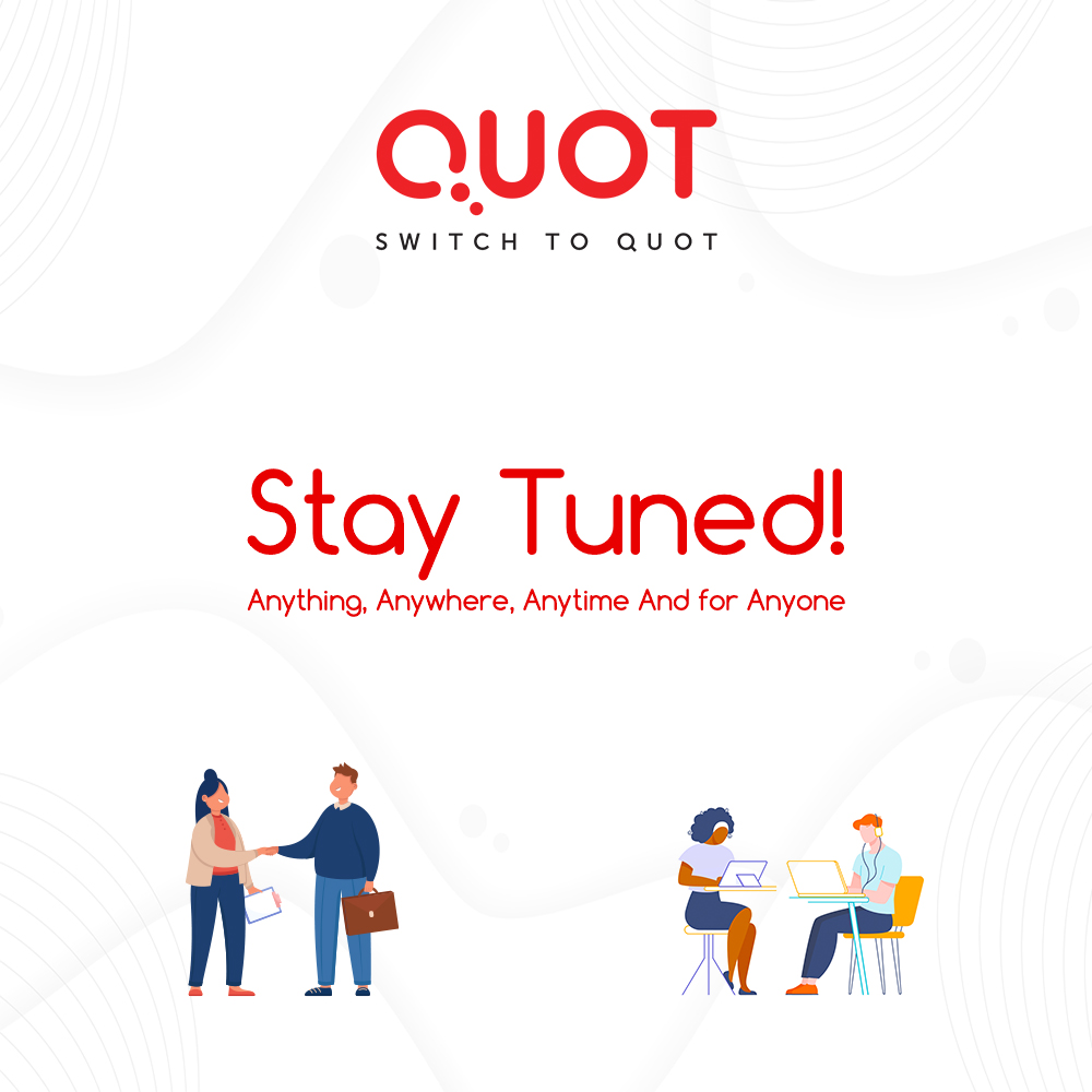 switchtoquot's tweet photo. Stay Tuned! ✌
A new revolution, innovative, and user-friendly platform for its registered users' needs -  Anything, Anywhere, Anytime, and for Anyone!
Subscribe to our platform now and get rewards 💯
Link: https://t.co/0UnH6NLETp
#SwitchToQuot #QuotRewards https://t.co/o8p0yp2kXA