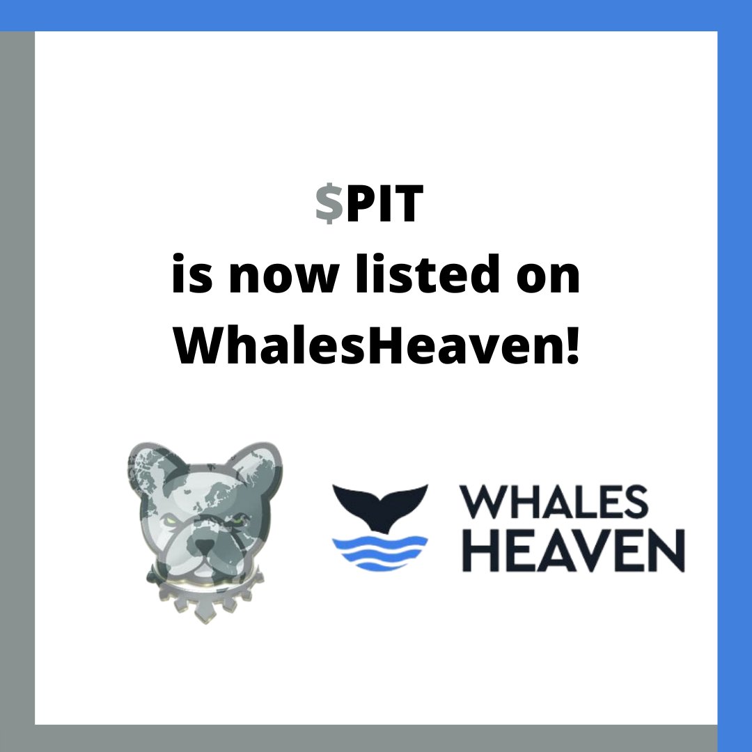 WhalesHeaven has just listed $PIT/#Pitbullish!

Swap BTC, ETH, BNB and USDT to the Pitbull Token with zero fees now!
whalesheaven.com

<a href="/BscPitbull/">Pitbull Token</a>