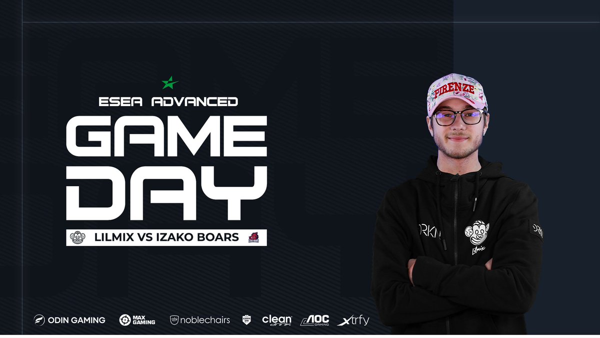 [#CSGO]

We are getting ready for another game in <a href="/ESEA/">ESEA League</a> Advanced!

🆚: <a href="/IzakoBoars/">Izako Boars</a> 
🕒: 17:00 CET
📺: Twitch.tv/lilmix_tv
🎙️: <a href="/GlauderSE/">Tobias Söderberg</a> 

#Lilmix🐵