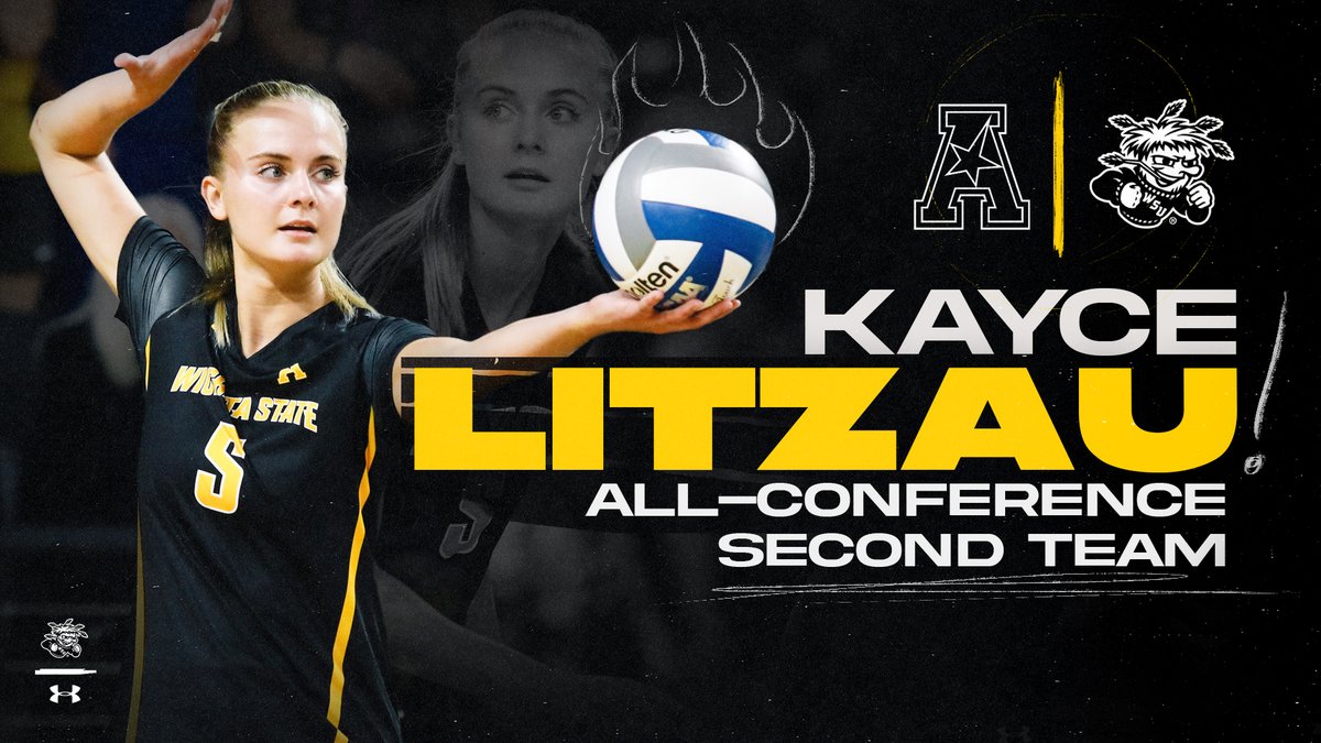GoShockersVB's tweet photo. Took her game to the next level.

Our talented setter grabs a spot on the @American_VBall All-Conference Second Team!

#watchus https://t.co/j7d1dn6LTa