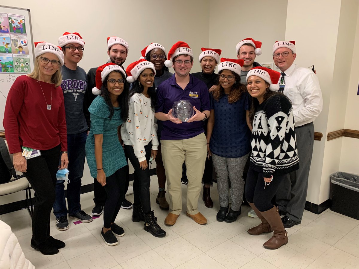Distinctly Brody (@brodydistinctly) on Twitter photo <a href="/ECUBrodySOM/">ECU Brody School of Medicine</a> #LINC scholars held a festive gift exchange and welcomed two mascots #Dowdy and #Ficklen 🐠☠️💜 <a href="/ECUBrodySOM/">ECU Brody School of Medicine</a> #LINC scholars held a festive gift exchange and welcomed two mascots #Dowdy and #Ficklen 🐠☠️💜
