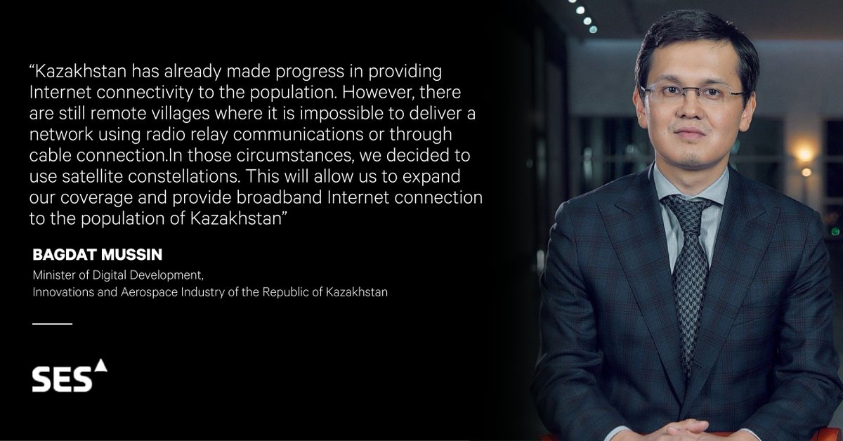 SES_Satellites's tweet photo. During a demo project with our #O3b #MEO network, residents of two remote #Kazakhstan villages were able to benefit from unprecedented Internet speeds via satellite-enabled Wi-Fi. Learn more: https://t.co/XMCdRun0Ub #SESImpact @BagdatMussin
📷: https://t.co/3TGfa58bVc https://t.co/MHcG9oZWBI